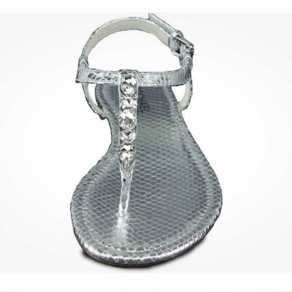 Michael Kors Jayden Flat silver new in box